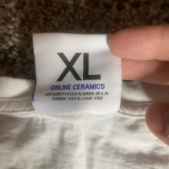 Online Ceramics Shirt Men XL White Chart Miracle Streetwear Short Sleeve Graphic - Picture 4 of 7